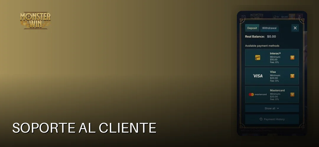 Soporte al cliente